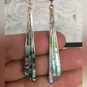 REAL Silver 925 With Abalone BOHO style